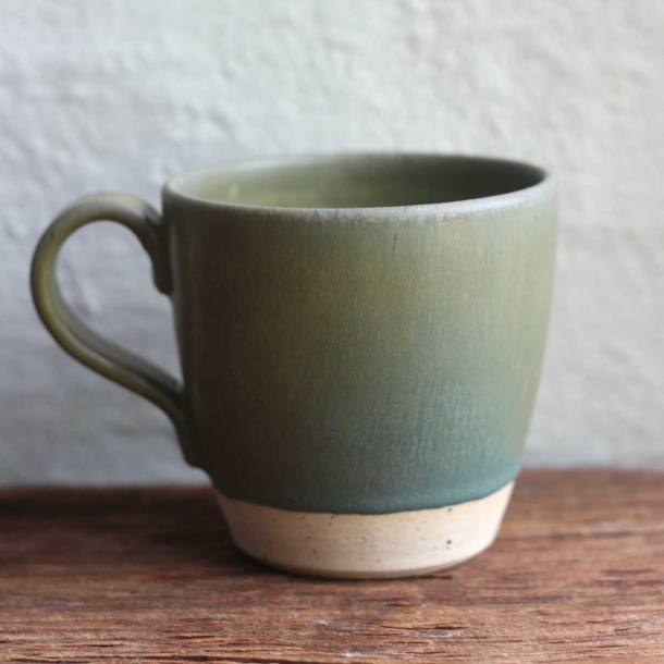 Keramik Krus - Olivengrøn